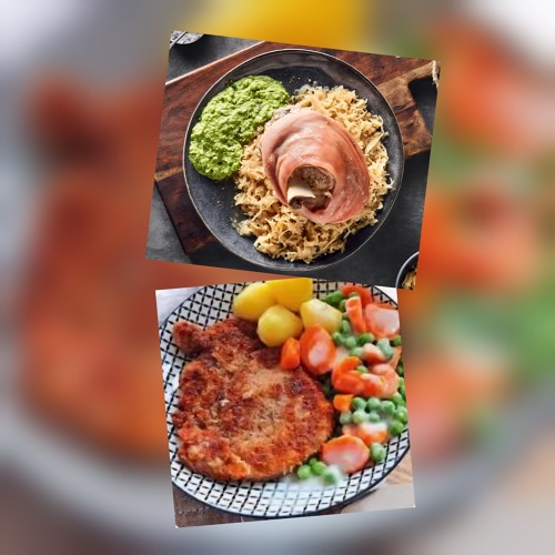 Eisbein- und Schnitzelessen